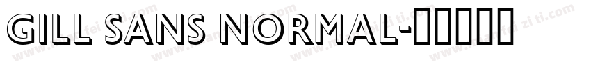 Gill Sans Normal字体转换